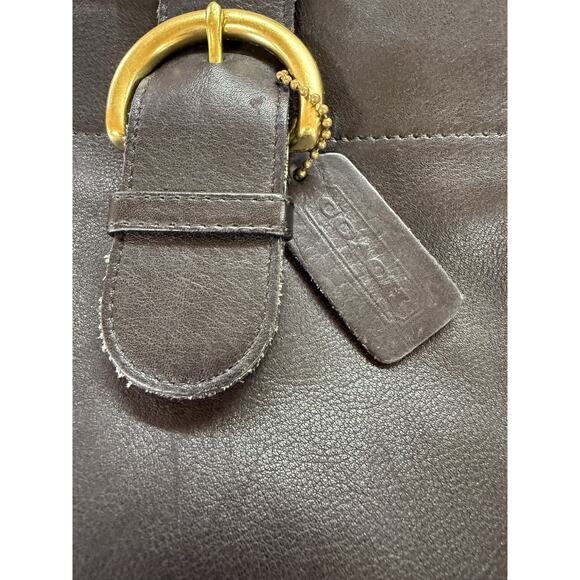 Genuine vintage COACH 4160 sling black leather crossover bag one strap - Picture 14 of 16